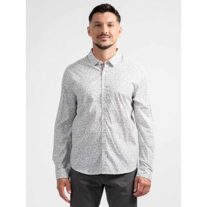 Chemise a motifs floraux adamsa blanc homme - Sun Valley