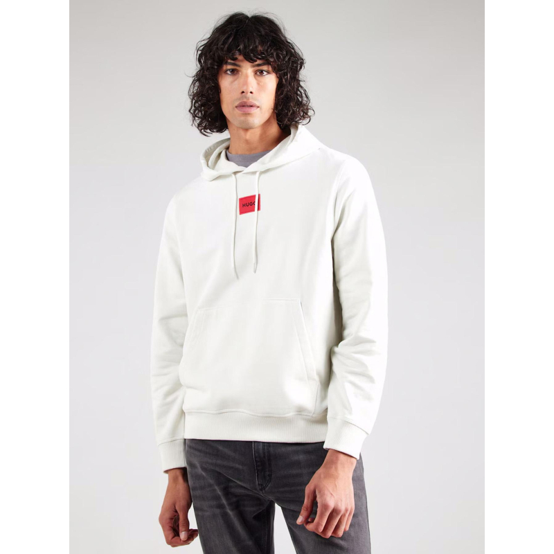 Sweat à capuche daratschi blanc écru homme - Hugo