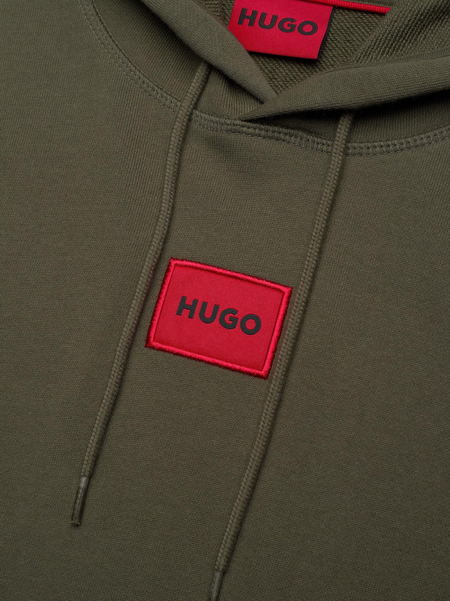 Sweat à capuche daratschi kaki homme - Hugo