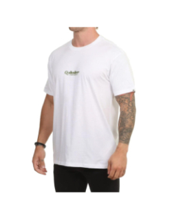 T-shirt manches courtes simple lettring blanc homme - Quiksilver