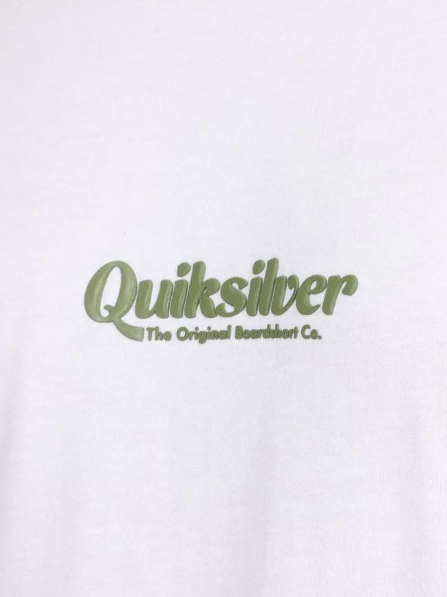 T-shirt manches courtes simple lettring blanc homme - Quiksilver