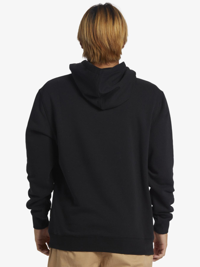 Sweat à capuche big logo noir homme - Quiksilver