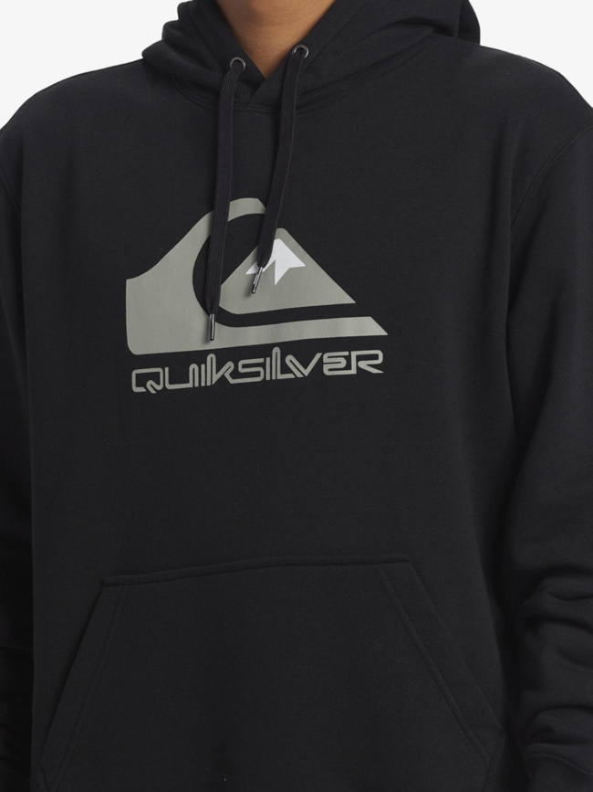 Sweat à capuche big logo noir homme - Quiksilver