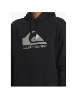 Sweat à capuche big logo noir homme - Quiksilver