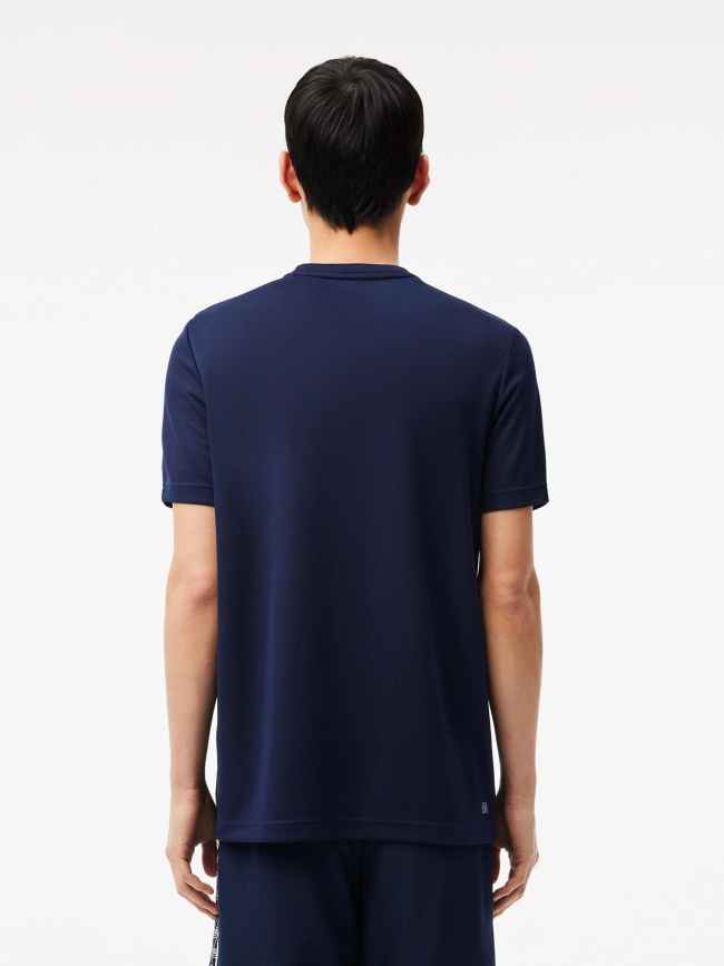 T-shirt tennis en piqué ultra dry bleu marine homme - Lacoste