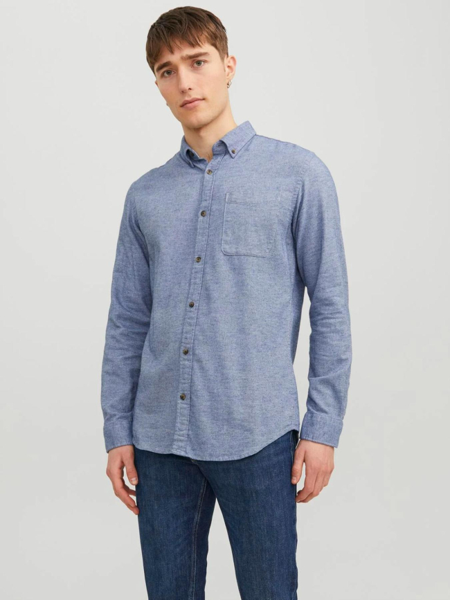 Chemise slim fit jjeclassic bleu homme - Jack & Jones