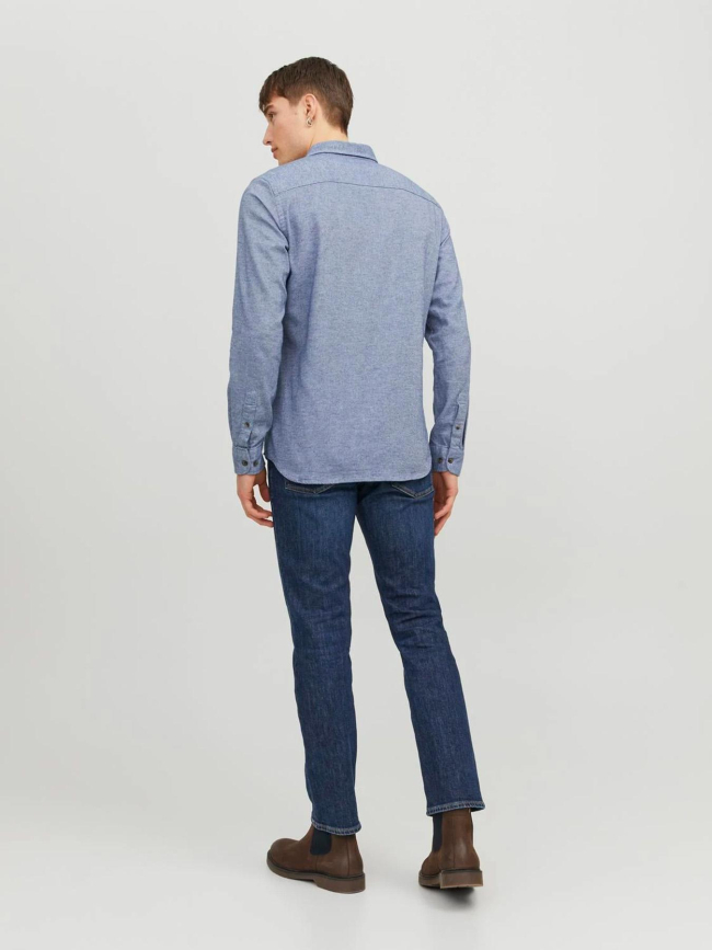 Chemise slim fit jjeclassic bleu homme - Jack & Jones