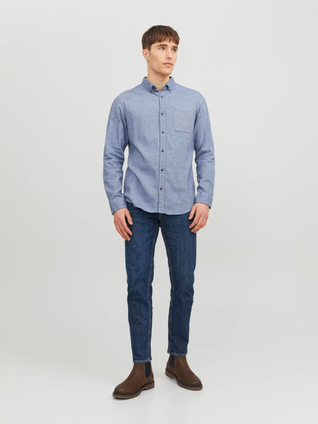 Chemise slim fit jjeclassic bleu homme - Jack & Jones