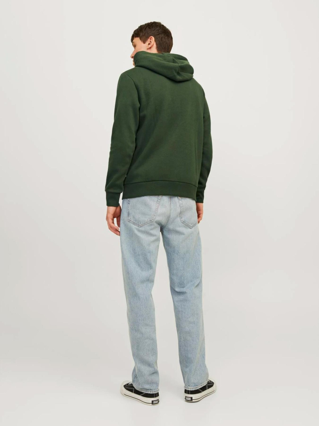 Sweat à capuche jjelogo vert homme - Jack & Jones