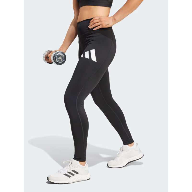 Legging long grand logo train essentials noir femme - Adidas