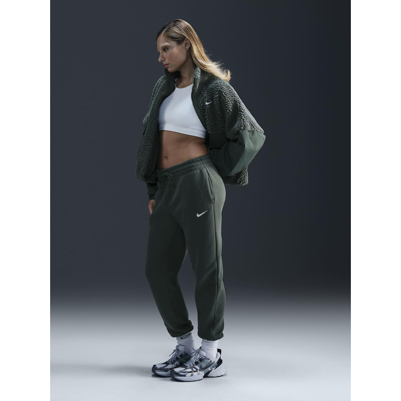 Pantalon jogging phoenix fleece vert femme - Nike