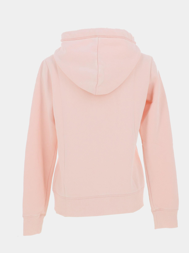 Sweat à capuche zippée essential logo rose femme - Superdry