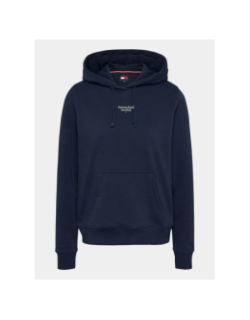 Sweat à capuche essential logo bleu marine femme - Tommy Jeans