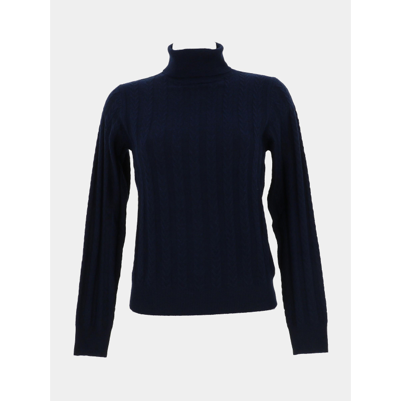 Pull à col roulé deiopea bleu marine femme - Tiffosi