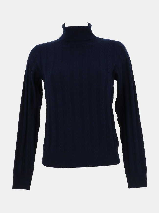 Pull à col roulé deiopea bleu marine femme - Tiffosi