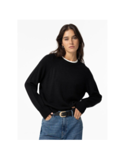 Pull col rond nox noir femme - Tiffosi