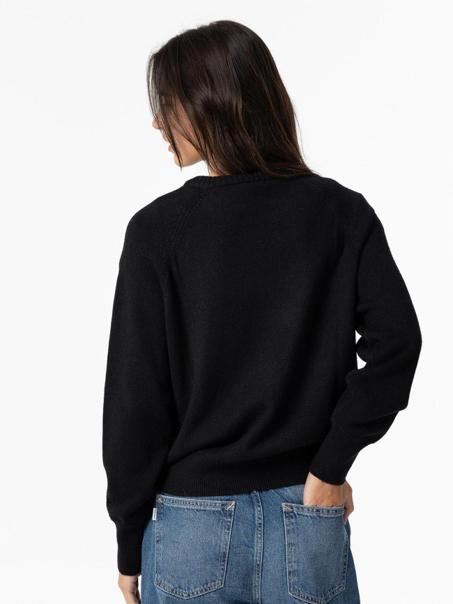 Pull col rond nox noir femme - Tiffosi