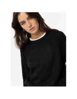 Pull col rond nox noir femme - Tiffosi