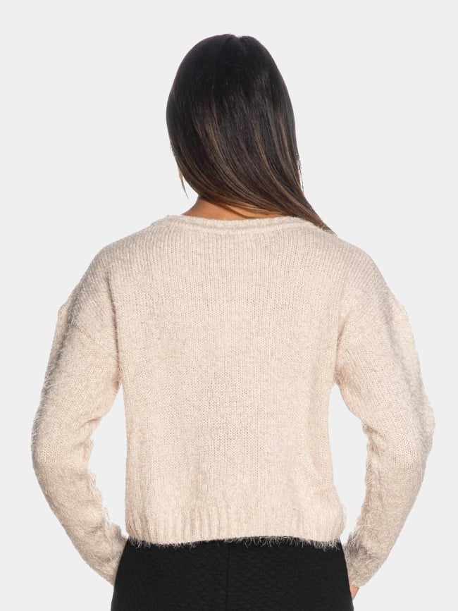 Pull court jolie 13 beige femme - Tiffosi