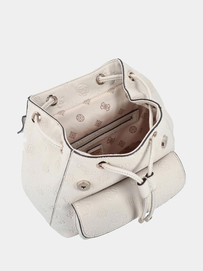 Sac à dos monogramme deesa blanc femme - Guess