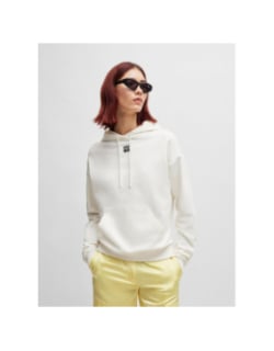 Sweat à capuche uni delfinia blanc femme - Hugo