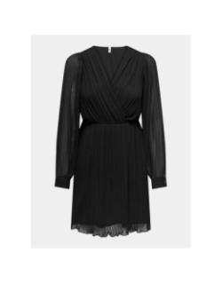 Robe plissée ofelia noir femme - Only