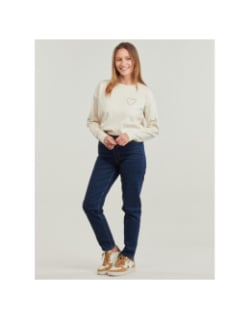 Pull orola coeur beige femme - Vero Moda