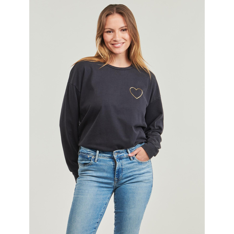 Pull orola coeur noir femme - Vero Moda