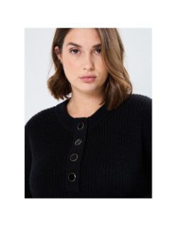 Pull col boutonné juliet noir femme - Vero Moda