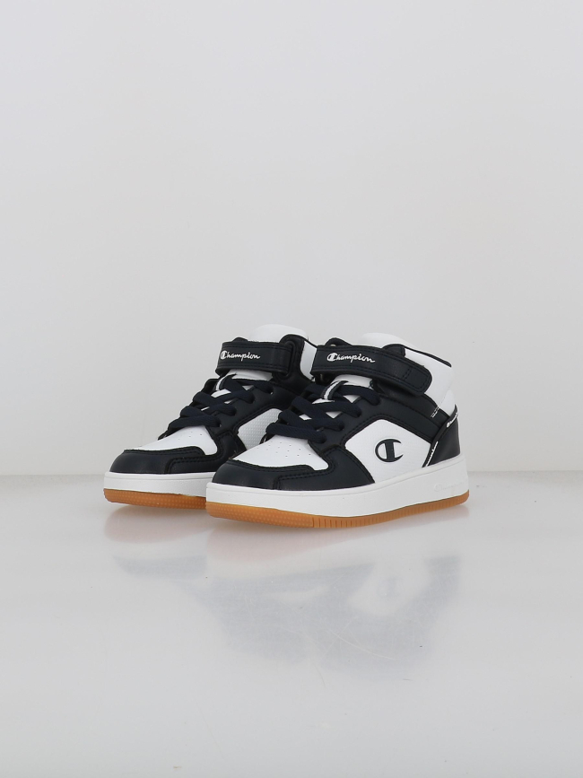 Baskets rebound 2.0 mid noir et blanc enfant - Champion