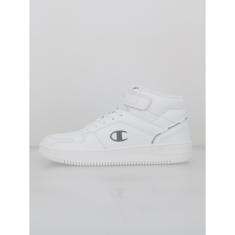 Baskets rebound 2.0 mid logo brillant blanc enfant - Champion