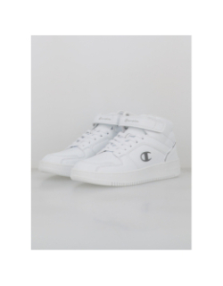 Baskets rebound 2.0 mid logo brillant blanc enfant - Champion