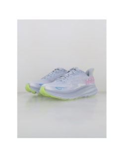 Chaussures de running clifton 9 bleu femme - Hoka