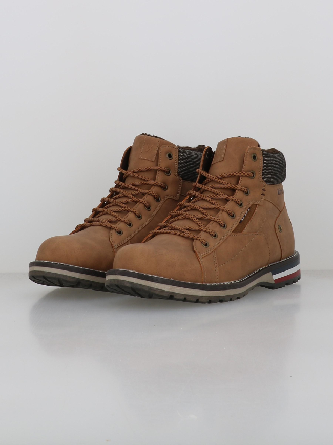 Boots d'hiver chaudes julien marron homme - Kimberfeel