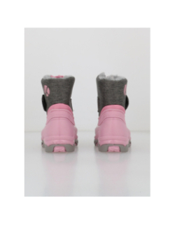 Bottes de neige nemo rose gris enfant - Kimberfeel