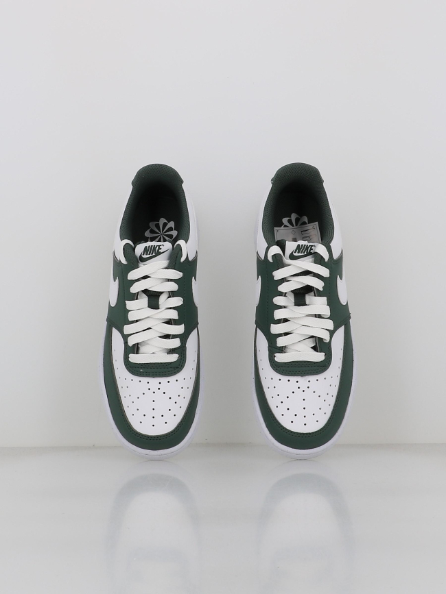 Baskets court vision low blanc et vert femme - Nike