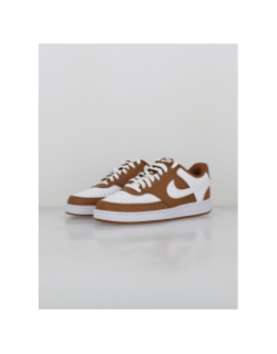 Baskets court vision low marron et blanc femme - Nike