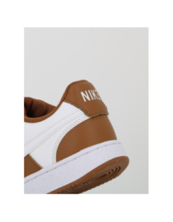 Baskets court vision low marron et blanc femme - Nike