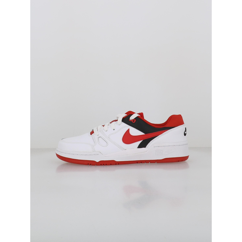 Baskets full force low blanc rouge et noir ado - Nike