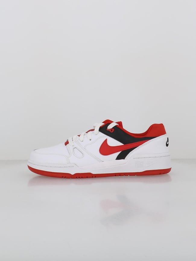 Baskets full force low blanc rouge et noir ado - Nike