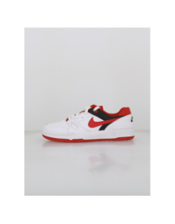 Baskets full force low blanc rouge et noir ado - Nike