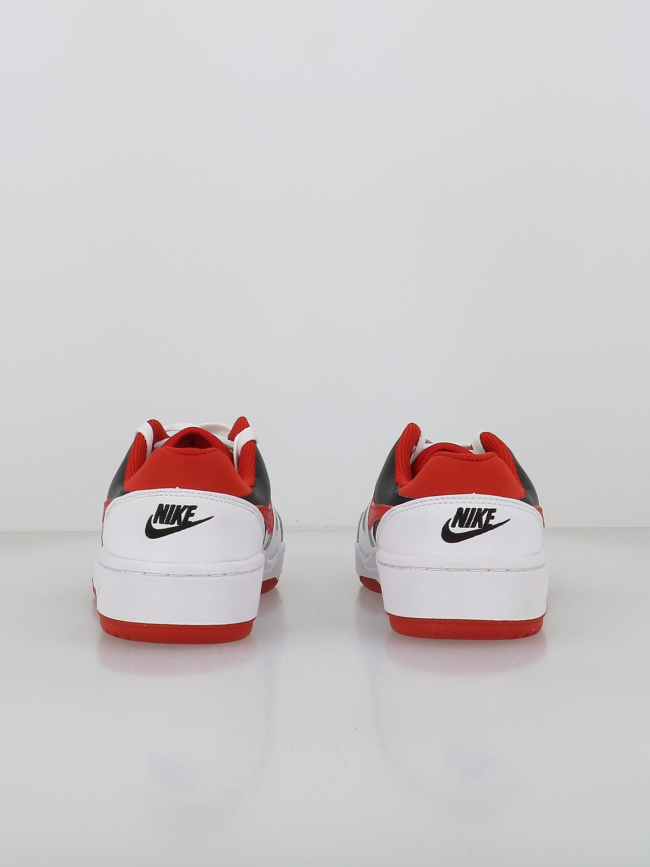 Baskets full force low blanc rouge et noir ado - Nike