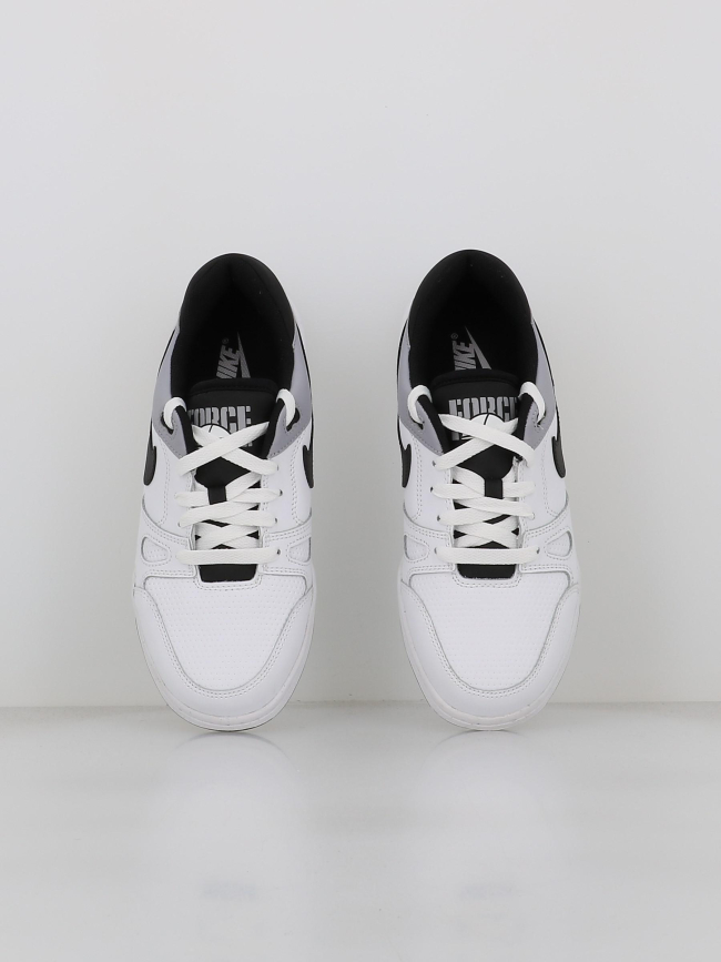 Baskets full force low blanc noir et gris ado - Nike