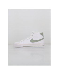 Baskets montantes court legacy blanc vert femme - Nike