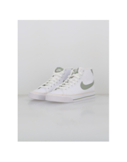 Baskets montantes court legacy blanc vert femme - Nike