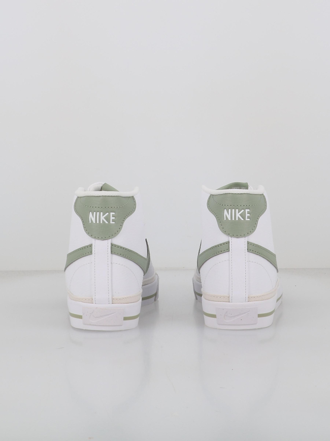 Baskets montantes court legacy blanc vert femme - Nike