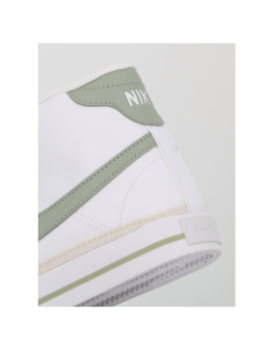 Baskets montantes court legacy blanc vert femme - Nike