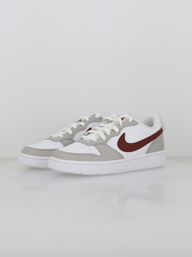 Baskets court borough recraft blanc gris ado - Nike