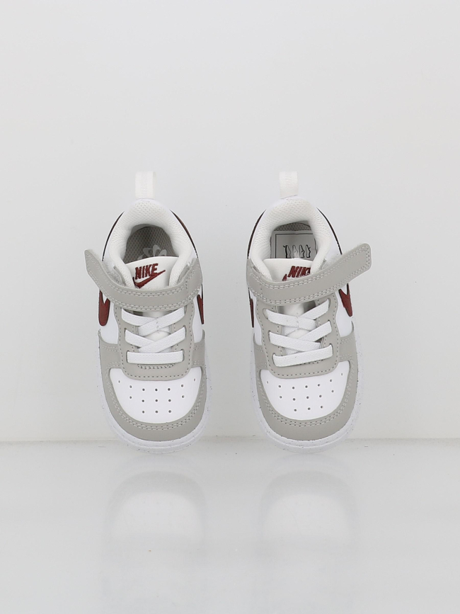 Baskets à scratch court borough td gris blanc enfant - Nike