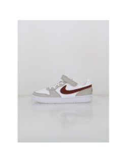 Baskets court borough recraft blanc gris marron enfant - Nike